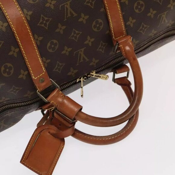 LOUIS VUITTON Monogram Keepall 60 Boston Bag M41422 LV Auth - Picture 13 of 16